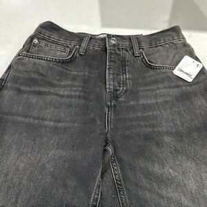 We the free ripple jeans in all black in a size 26 long